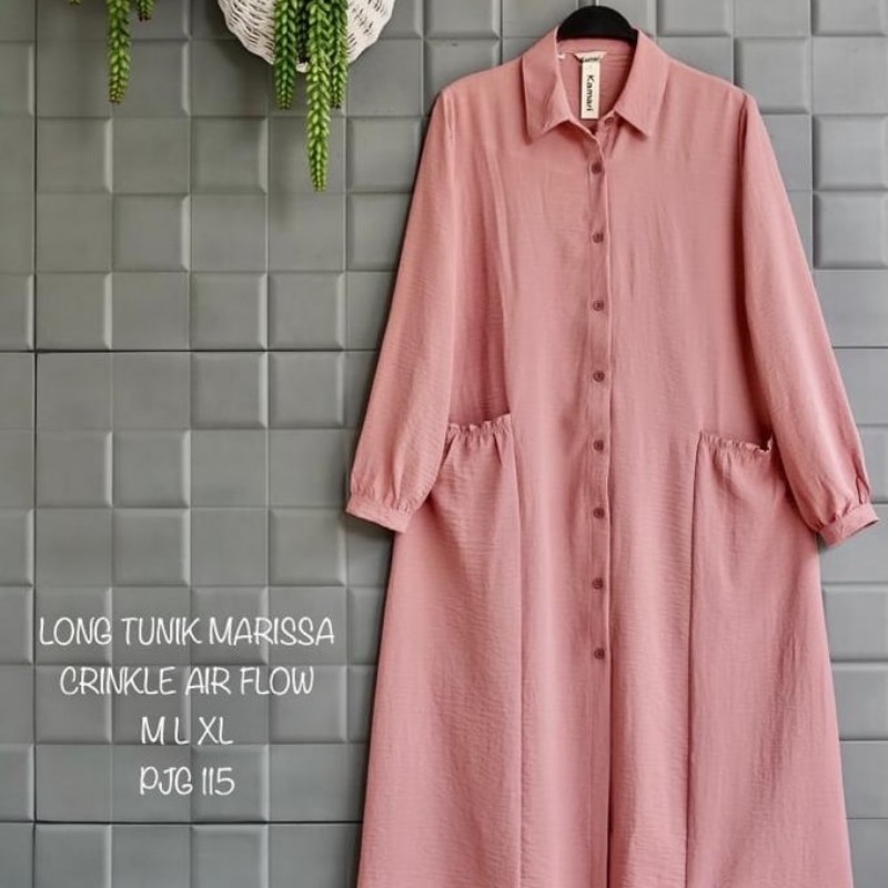 NC LONG TUNIK WANITA TERBARU 2023 JAWANI BAJU TUNIK BAHAN CRINKLE