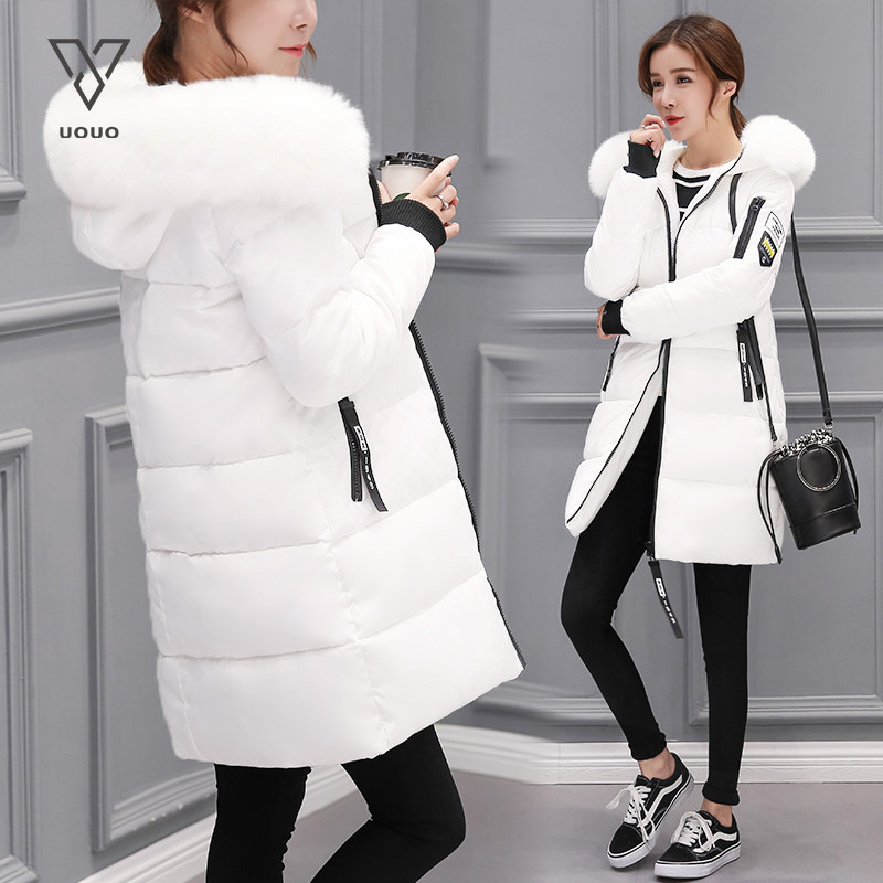 UOUO winter coat wanita tebal bulu korea jaket winter wanita waterproof tebal stylish