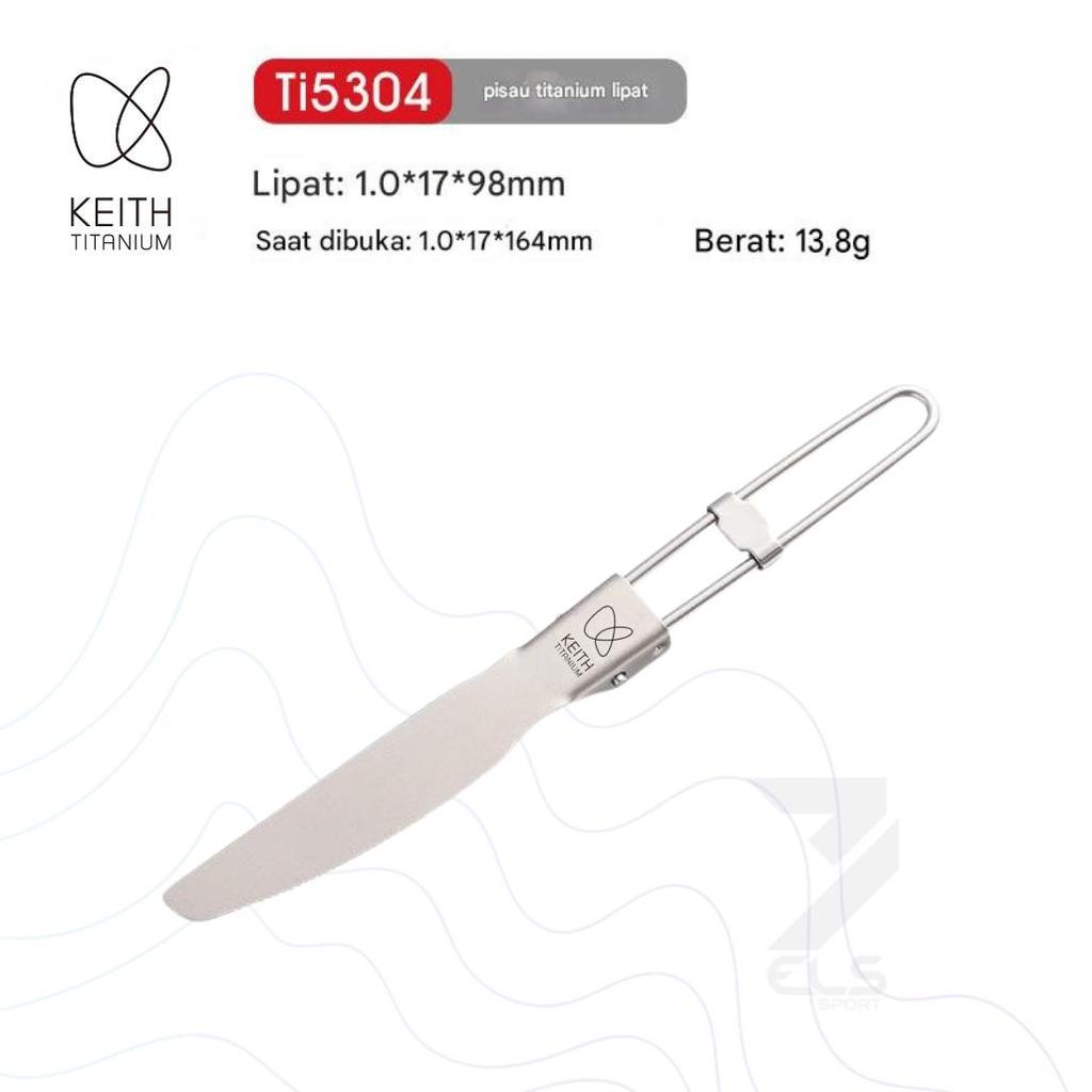 Keith Titanium Ti5304 Folding knife - Pisau makan lipat titanium