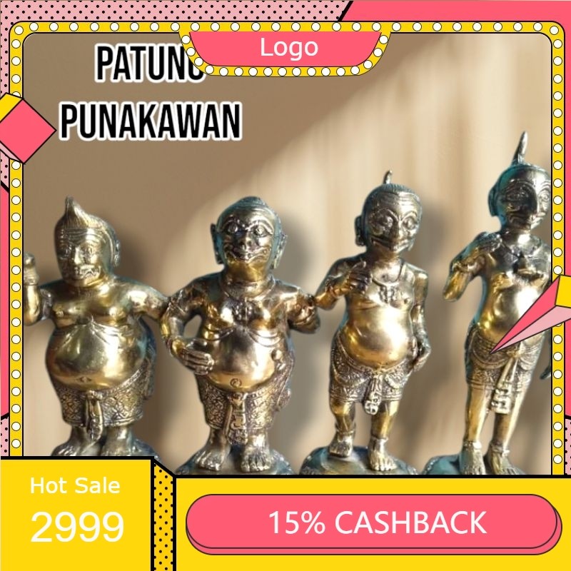 PATUNG PUNOKAWAN ( Smar , Gareng , Petruk , Bagong ) PUNAKAWAN