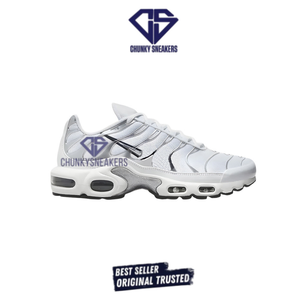 Sepatu  Nike Tn Air Max Plus Grey Black 100% Original BNIB