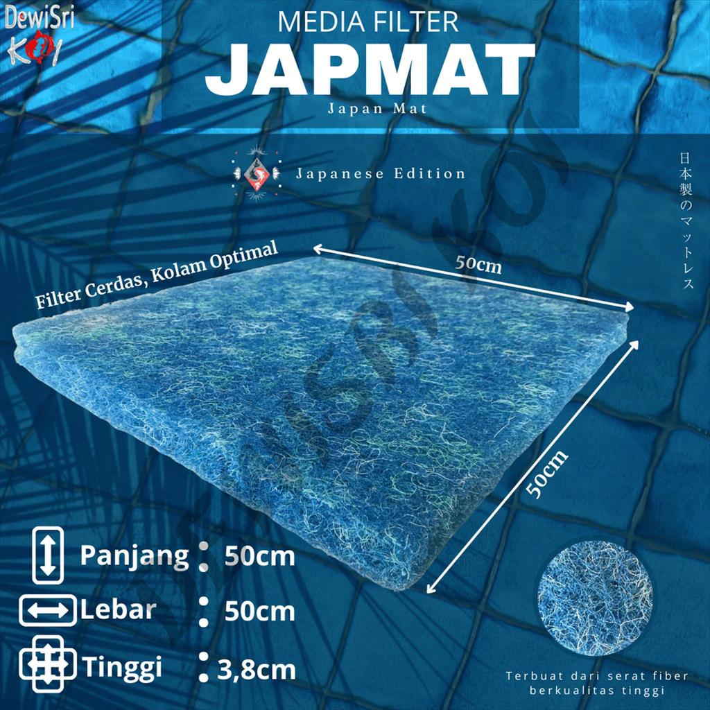 Media Filter Japmat 50x50x3,8 Japan Mat Kolam Koi & Aquarium – Filter Kolam Ikan Koi & Aquarium