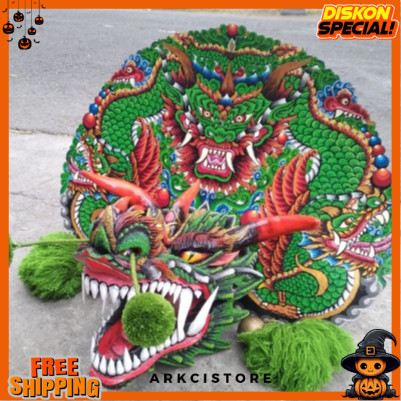 sEs TERLARISSS PROMO  BARONGAN |Barongan Versi Devil Kayu Bonus Kemul Panjang Mahkota Tinggal Pakai 