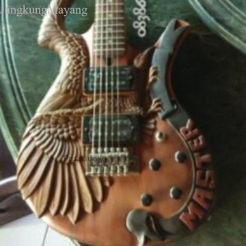 body gitar ukir kayu mahoni super bahan MENTAHAN TNP KLENGKAPAN fnx010 murah