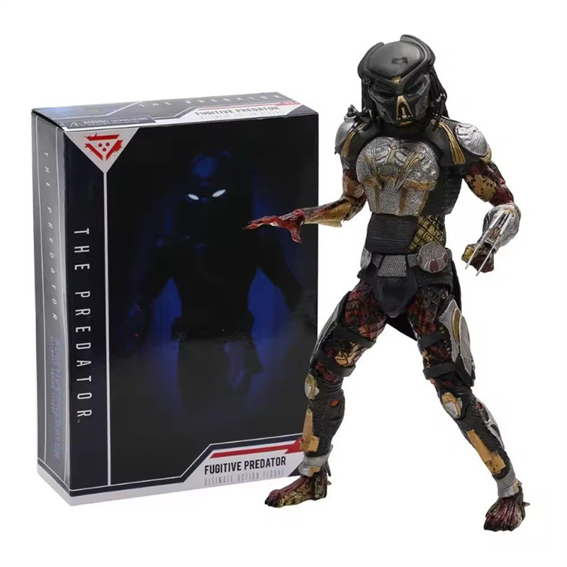 NECA 7inch Aliens vs Predator Fugitive Predator PVC Action Figure Model Toy Gifts