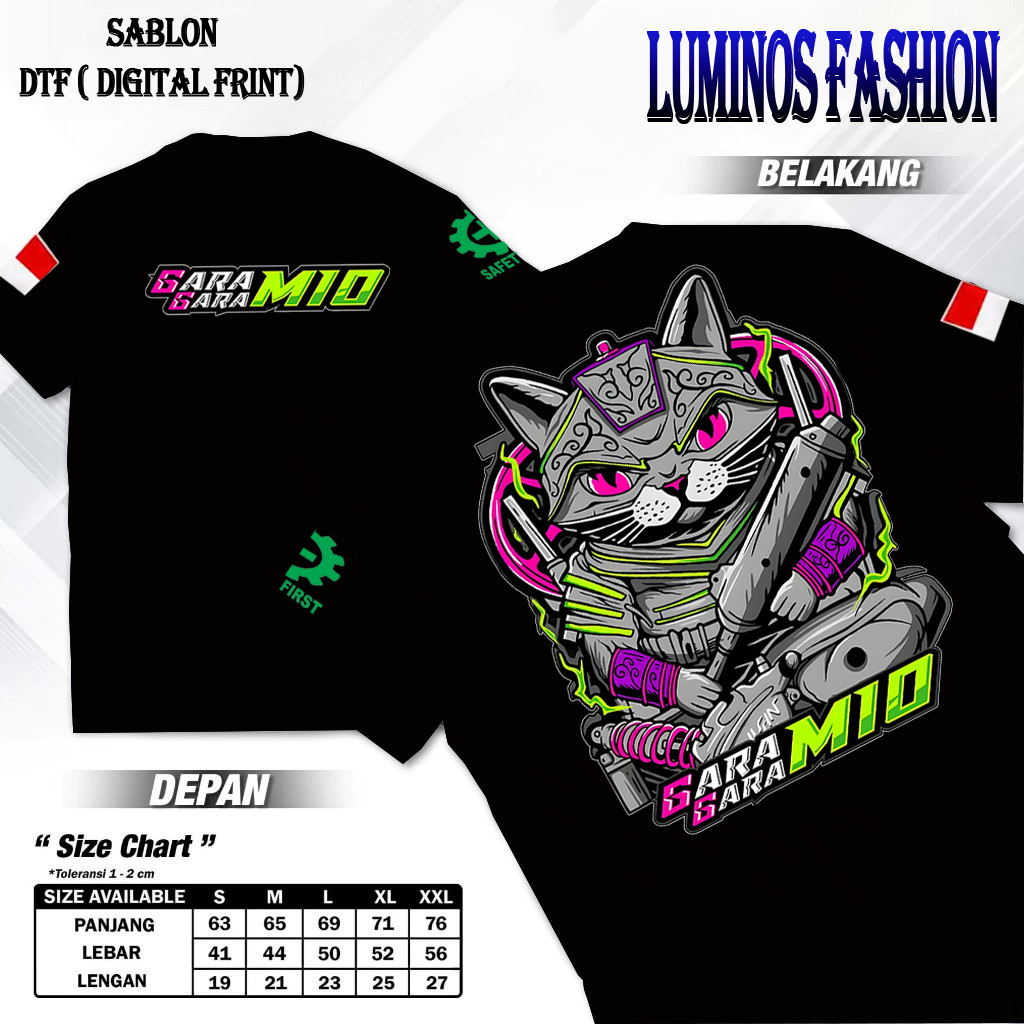 avery clothing Kaos T-Shirt Gara Gara Mio Kaos Racing Gara Gara Mio 5tl Combed 30S