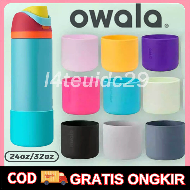 [COD] Owala Bottle Boot 24oz/32oz/8.5-8.7cm- Owala Silicone Boots Tumbler Botol Minum Tatakan Gelas 