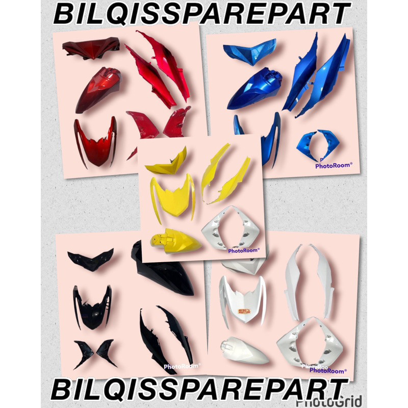 Body halus mio m3 cover full set body halus yamaha mio m3 warna hitam merah biru putih kuning