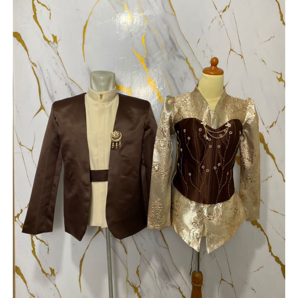 peromsi sepesial kebaya prewedding kostum prewedding beskap kamisol kemben payet kebaya kekinian kos