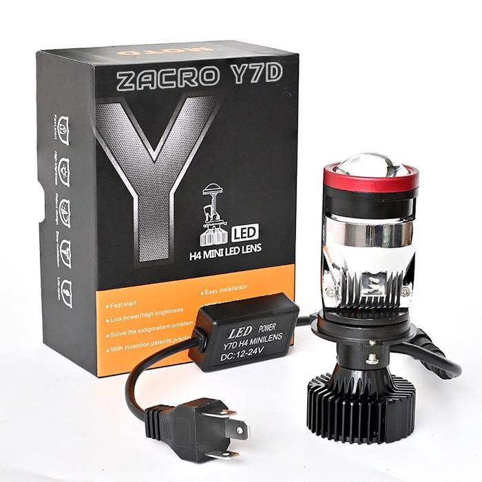 Lampu LED  Y7 Projie H4 Mini Projector Lens Lensa Mobil Motor -  Y7 -H4 - Y7(satuan)