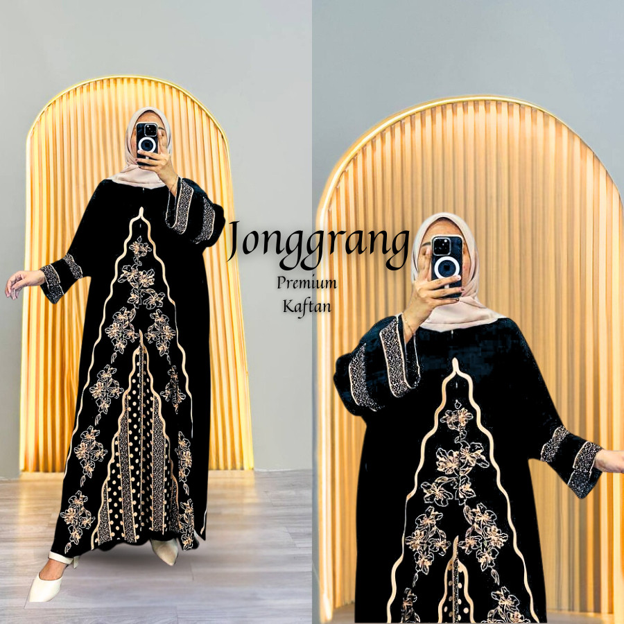 TERBARUU Rayon Jumbo - Kaftan Jonggrang Rayon Tebal Elegan Dewasa Busui Adem Nyaman Jumbo Simple Hom