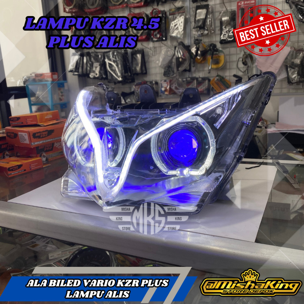 Lampu biled vario 125 vario lama full set reflektor tinggal pasang / Lampu biled vario 125 old