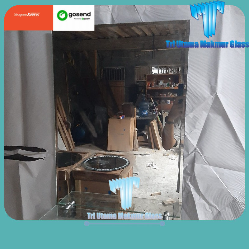 Cermin Rias Wastafel Kaca Kamar Mandi Persegi Kotak 40 x 60 cm Cermin Aesthetic Cermin Wastafel Cerm