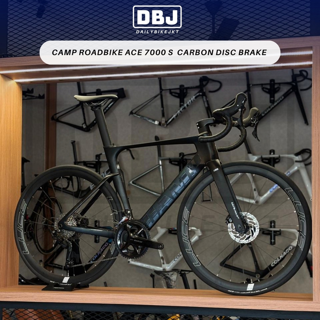 Fullbike Camp Roadbike Ace 7000 S Carbon Disc Brake Black Size 52