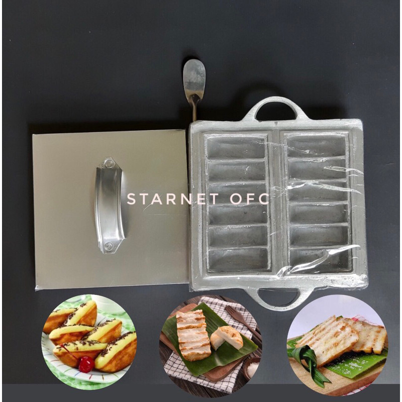 Cetakan Kue Pukis Mini Bandros Pancong Rangin 12 Lubang