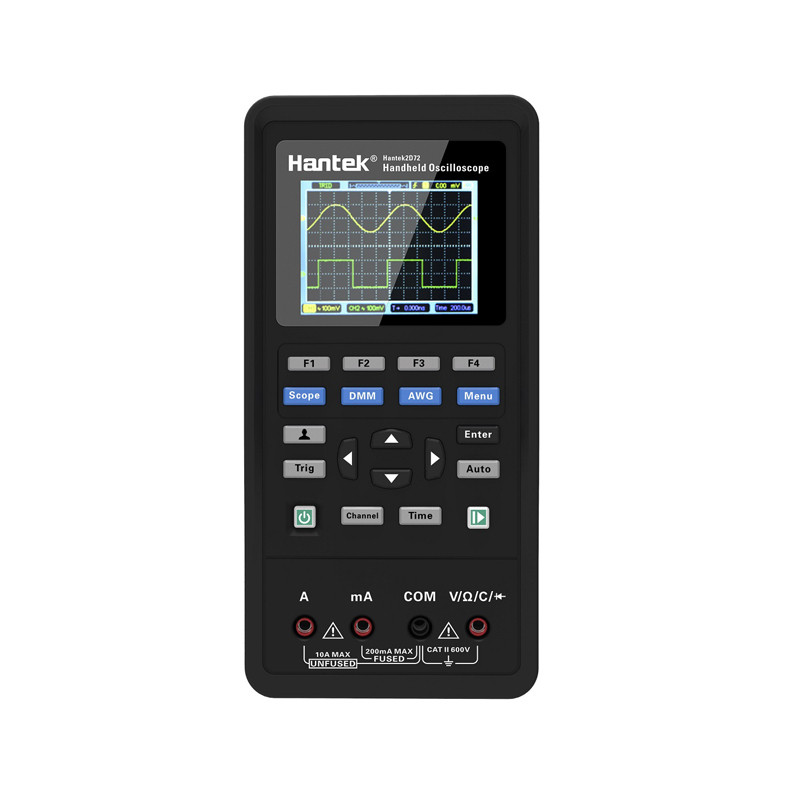 Hantek 2d72 2d42 3in1 Digital Oscilloscope+Waveform Generator+Multimeter Portable USB 2 Channels 40m