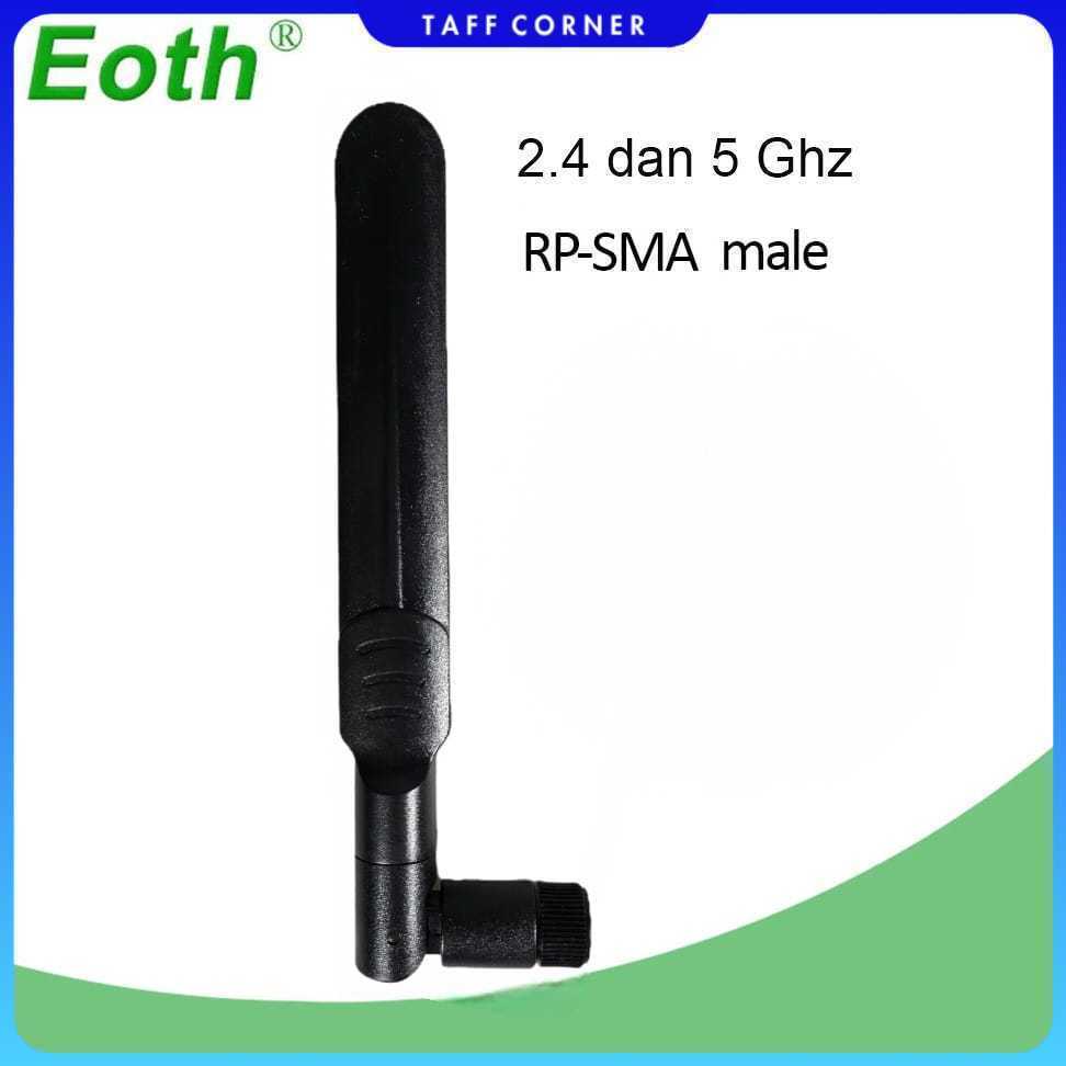 EOTH Antena Router WiFi Amplifier Dual Band 2.4 dan 5GHz RP-SMA Male
