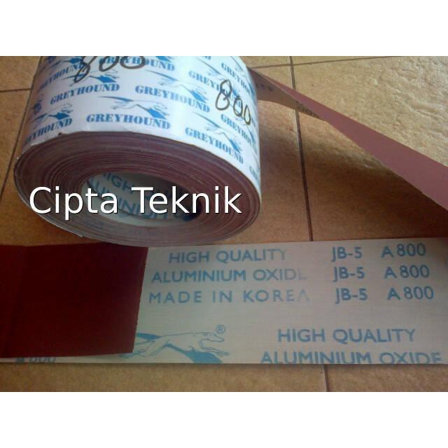 Amplas roll Greyhound grit 800 Abrasive Clotch Roll A800 Jual Per Roll