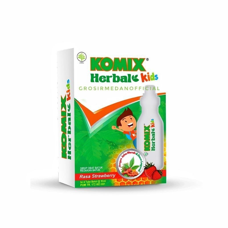 KOMIX HERBAL KIDS ISI 4 TUBE OBAT BATUK HERBAL ANAK