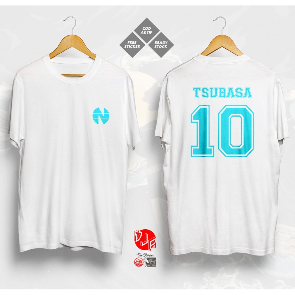 Anime Kaos Kaos TSUBASA OZORA CAPTAIN TSUBASA NANKATSU JERSEY FOOTBALL CLUB MANGA ANIME T-Shirt