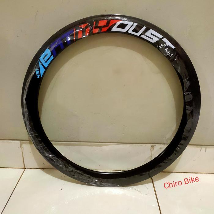 velg rims sepeda lipat 20 plus 451 HALF5 4cm 32h hitam - satuan