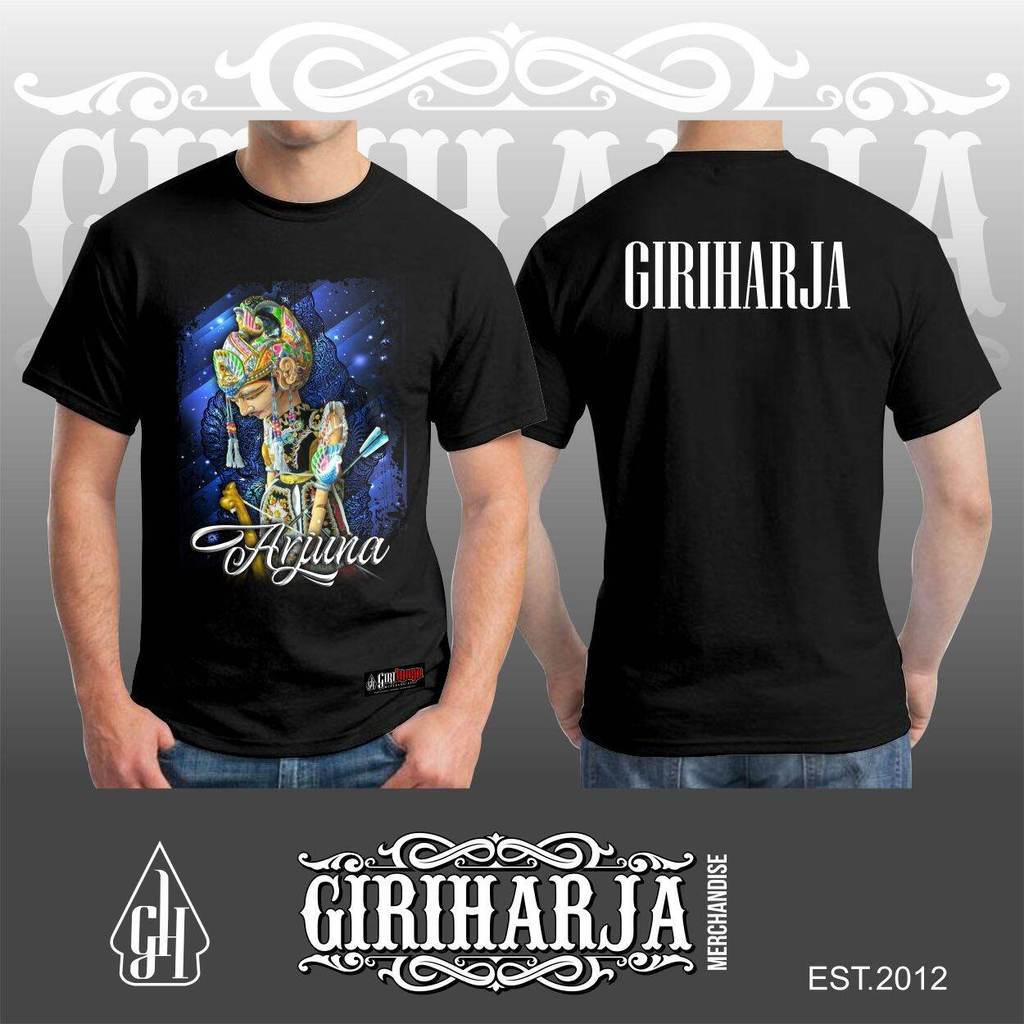 Kaos wayang golek ARJUNA / kaos wayang golek Giri Harja / Kaos wayang golek sunda / kaos tangan pend