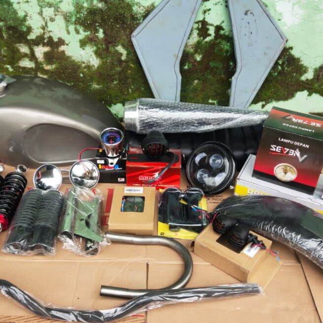 [GM] paket japstyle pnp vixion plus motor custom castem klasik classic fullset MOTOR CUSTOM Paket Ta