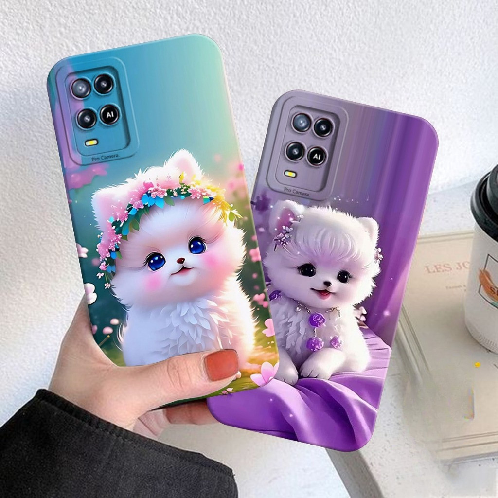 CASE OPPO A54/ OPPO A55 Motif Anabul Cantik - Case Oppo - Case Kucing - case kekinian - case Cewek -
