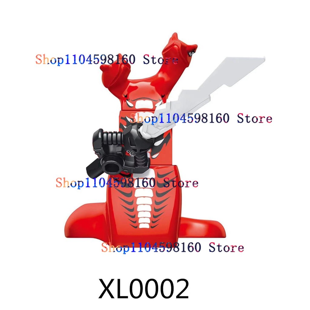 A089 Anime Cartoon TV Ninja Toy Elemental Powers Robot General Killow Morro Forbidden Five in Black 