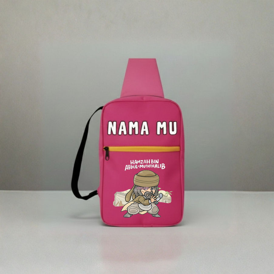 Tas Wesbag Anak Custom Nama Hamzah Abdul Muthalib, Teman Setia Anak Muslim Tumbuh Belajar dan Bermai