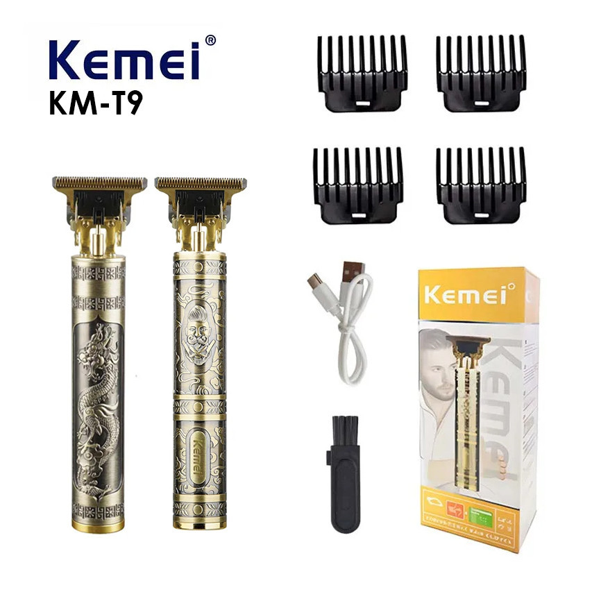 Kemei KM-T9 Hair Trimmer Detailer 7000RPM 800MAH Alat Cukur Elektrik KMT9 KM T9
