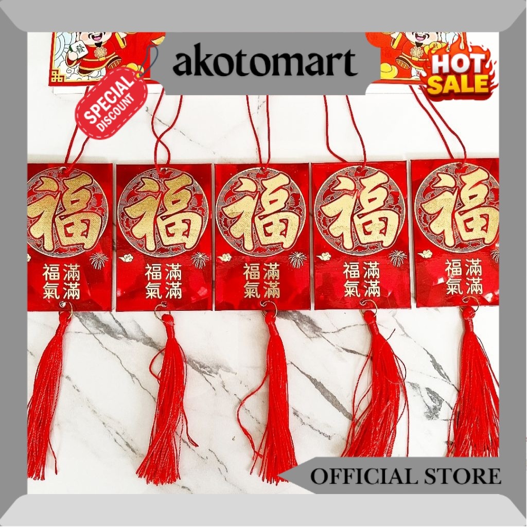 gantungan angpao imlek/hiasan imlek/gantungan imlek/angpao imlek/hiasan pohon/angpao gantung/angpau 