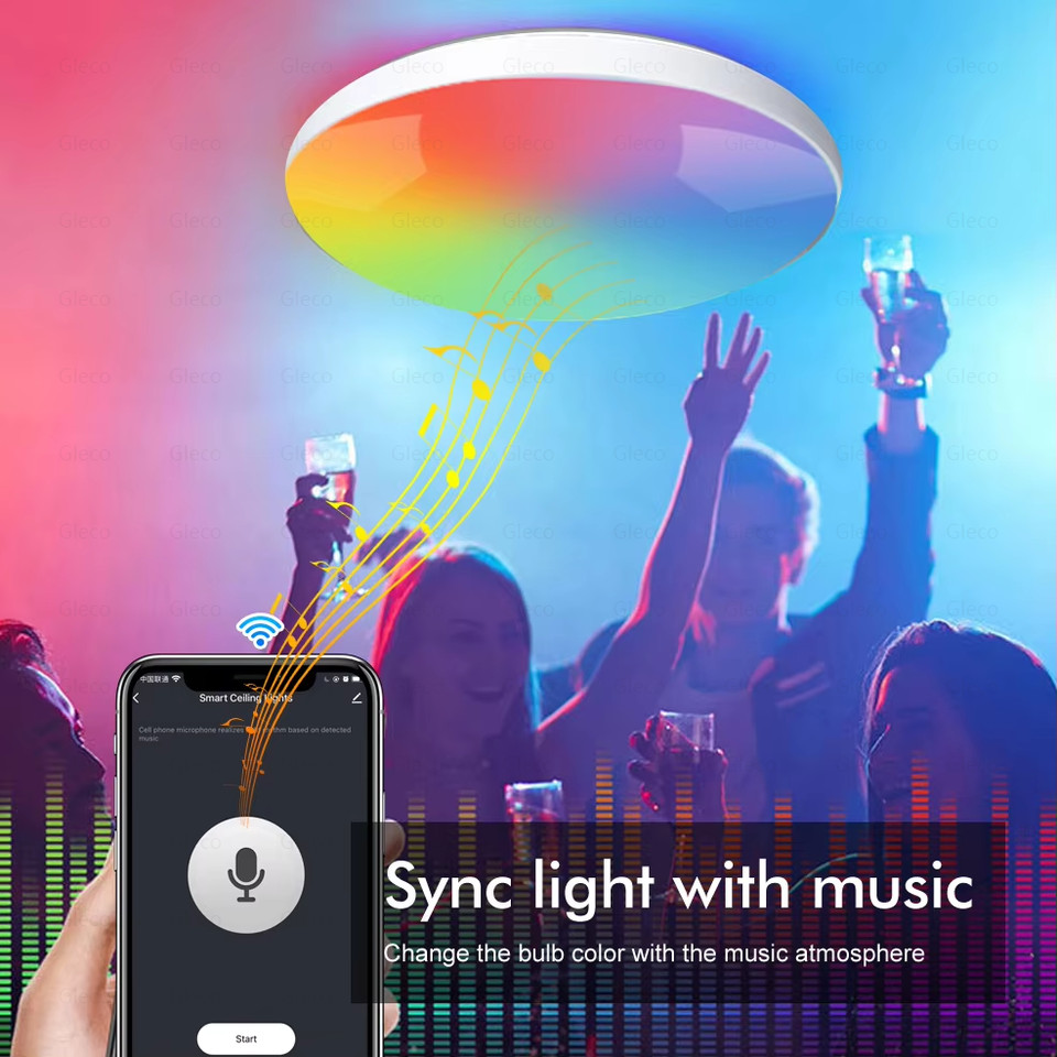 Tuya Zigbee 30 Smart Ceiling Light Wifi RGBCW Led Ceiling Lamp Livingroom Home Decoration Smart Lamp