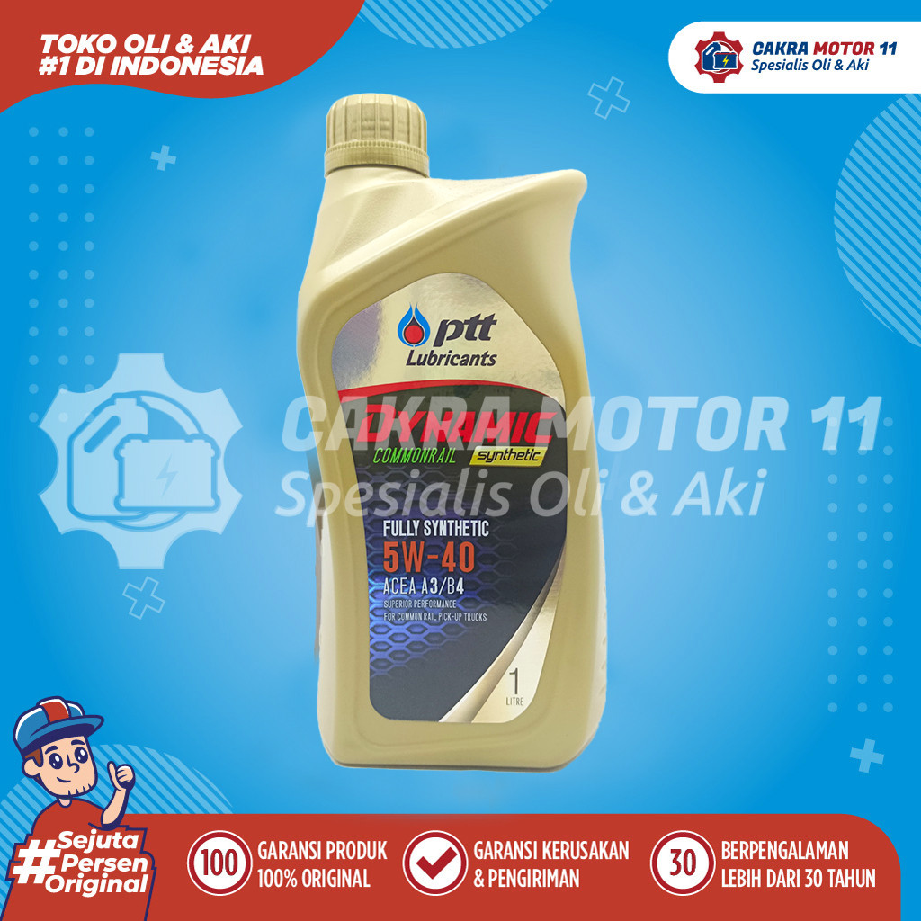 Ptt Dynamic Commonrail Fully Synthetic 5w40 1lt