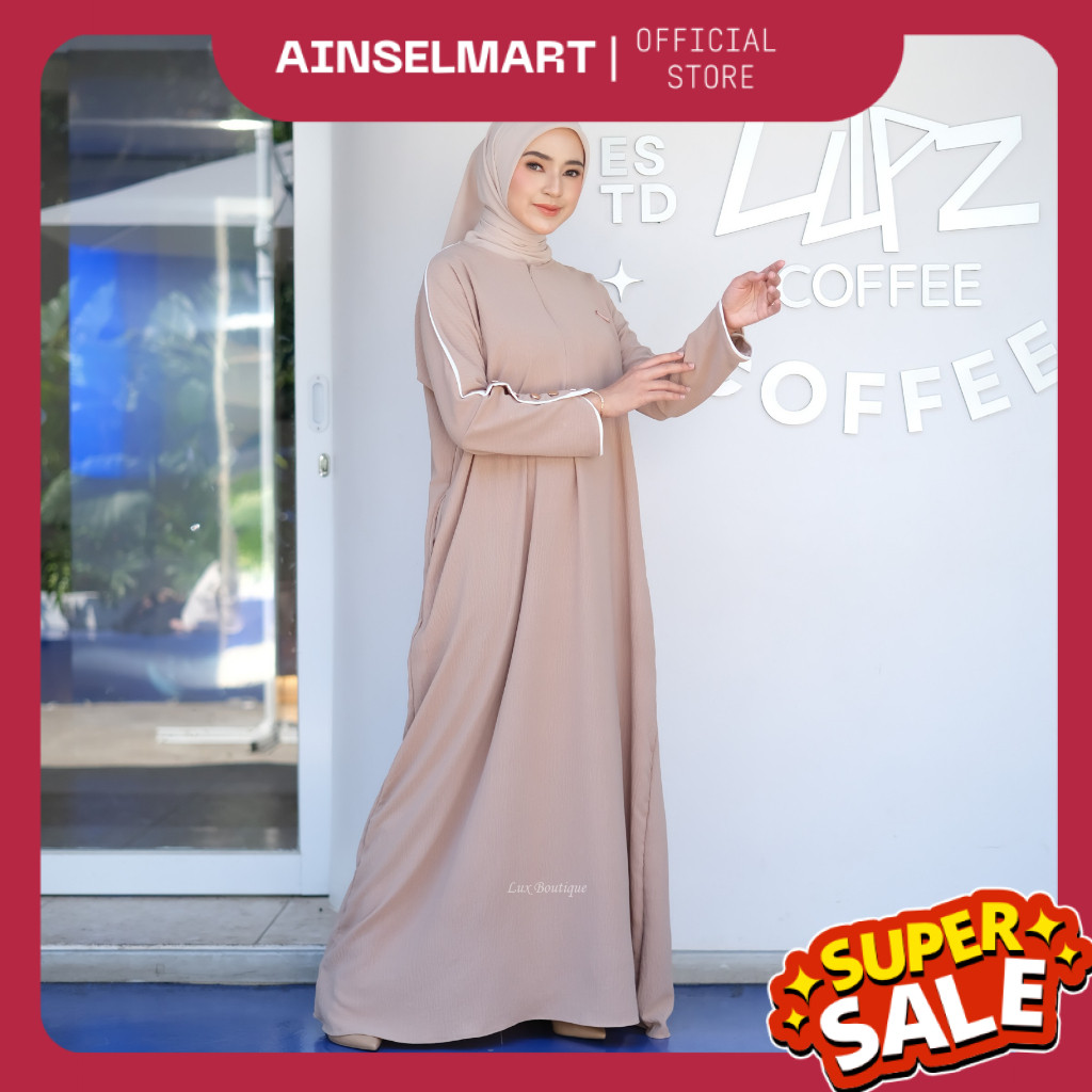 Mecca Dress Gamis Muslim Wanita Semi Batwing Terbaru /SA