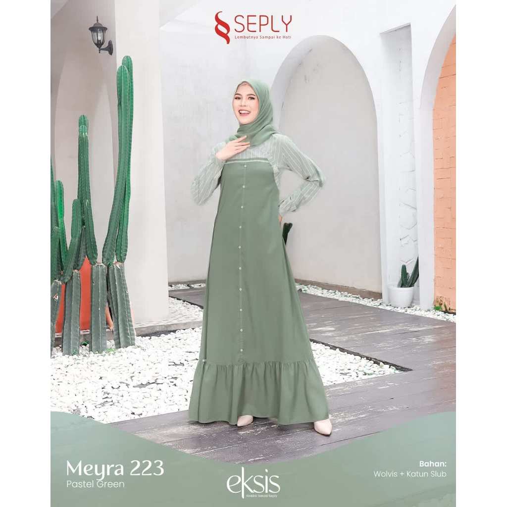 SEPLY GAMIS DEWASA MEYRA 223 PASTEL GREEN