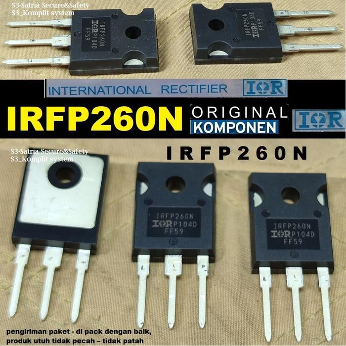 irfP260n IOR  IRFP260N IRF260NPBF Power MOSFET bagus cakep IRFP 260N IRFP260 N IRFP 260 N  ginal IRF
