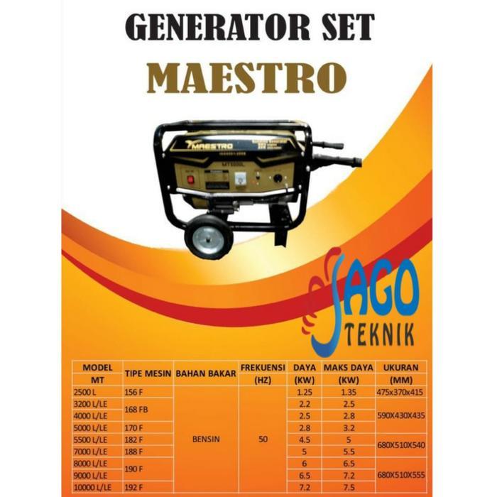 Genset Maestro tipe 10.000 keluar 7500 watt