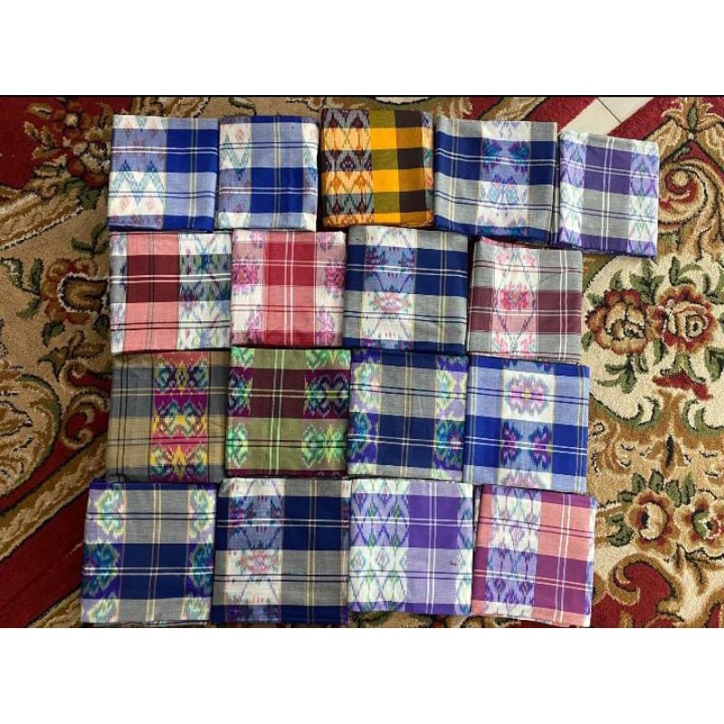 Sarung Tajung Gebeng Asli Palembang Sutra & Katun