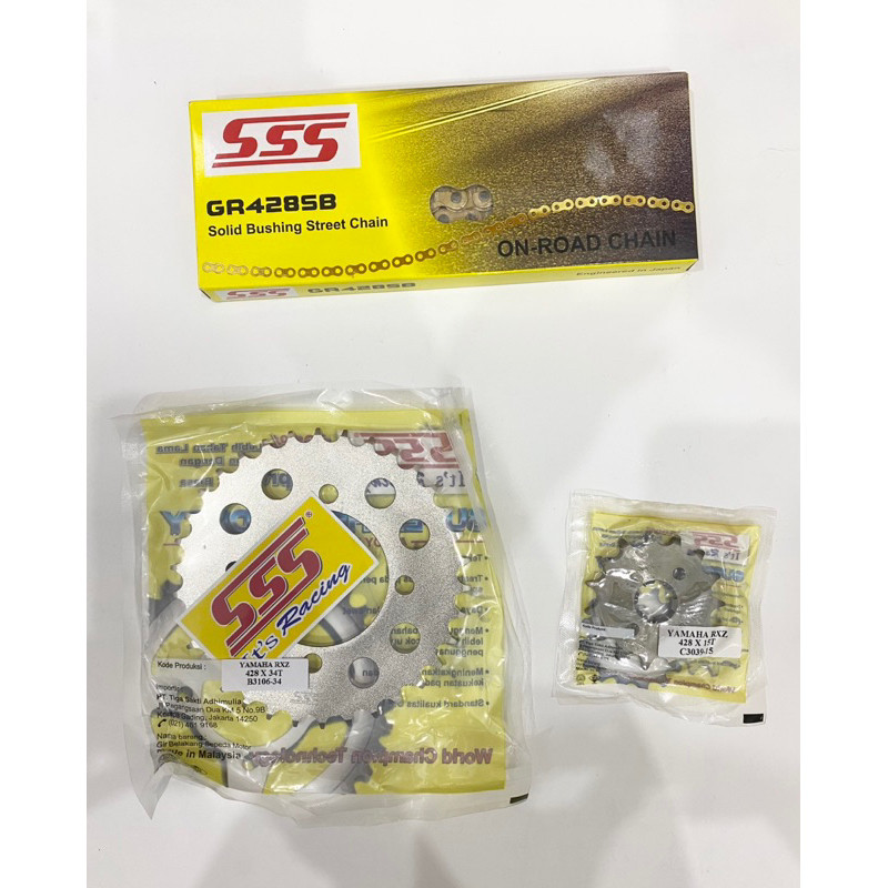 Gear Set SSS 428 RX King / Vega / Jupiter Z / F1ZR & Rantai 428 SB