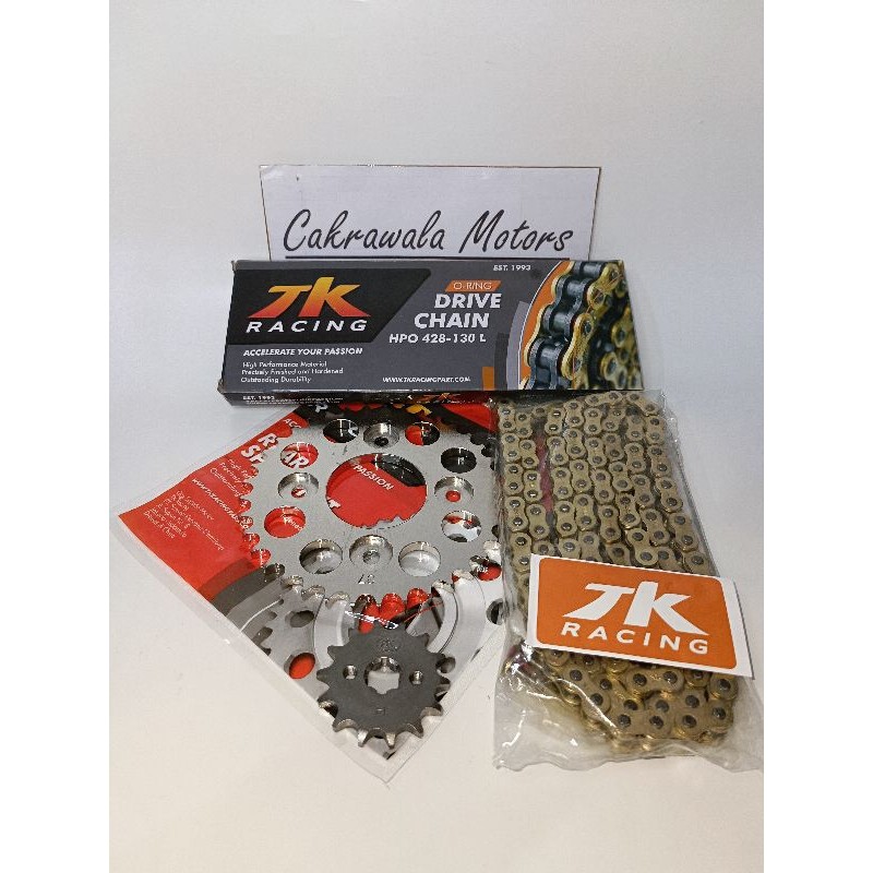 GEAR SET TK 428 SUPRA X 125 / BLADE / REVO & RANTAI TK O RING