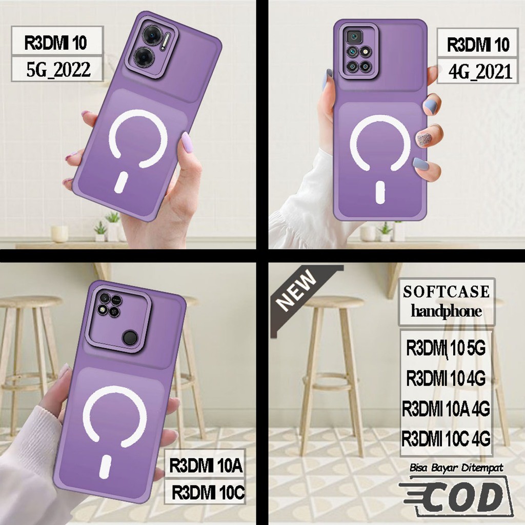 Case REDMI 10 5G ,REDMI 10 4G ,case REDMI 10A ,case REDMI 10C _Casing silikon hitam bening elastis