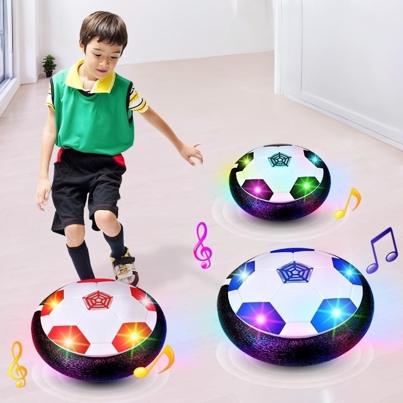 1Pcs Battery Electric Light Air Cushion Football - Indoor Parent Child Exercise Suspended Soccer Toy