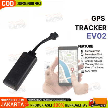 Gps Tracker Motor Mobil OneWay OW-EV02 Gratis Server Online Web, Android Dan Ios