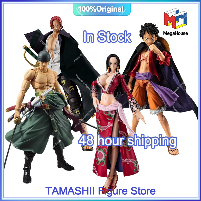 Original One Piece MegaHouse Variable Action Heroes VAH Luff Shanks Boa. Hancock Ver.1.5 Zoro In Sto