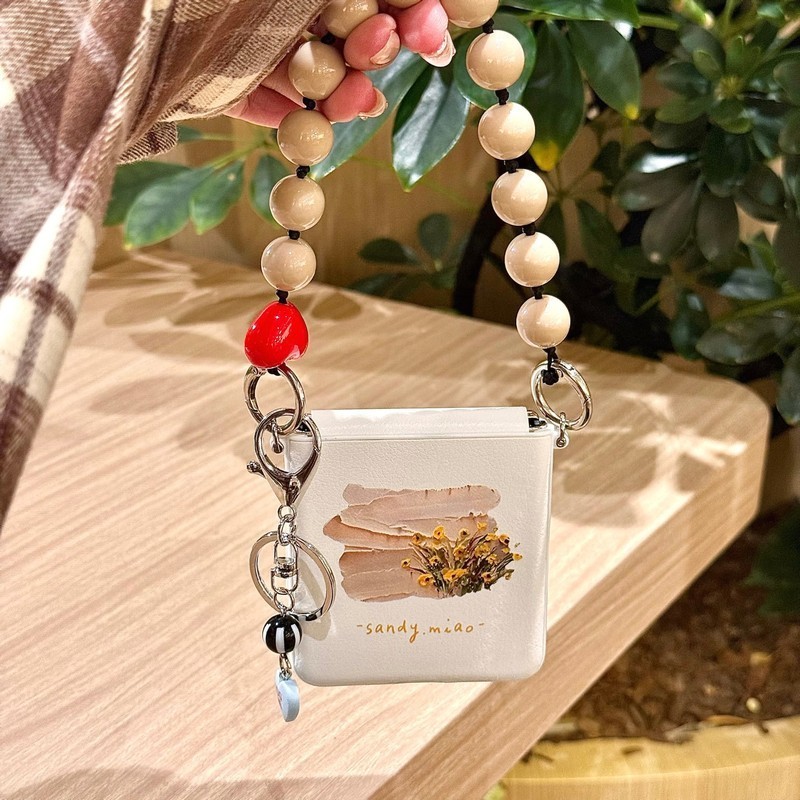 Untuk OPPO Cari N2 Flip N3 Flip N3Flip Kasus Bunga Merah PC Penutup Ponsel Flip Keras Untuk OPPO Car