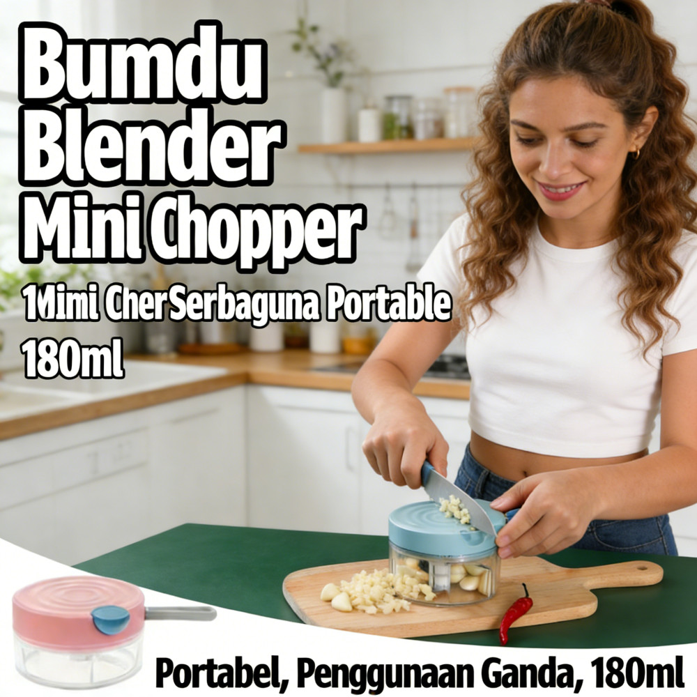 Serbaguna Blender Bumbu Chopper Food Processor Mini Blender Mini Portable Usb Usb Mini
