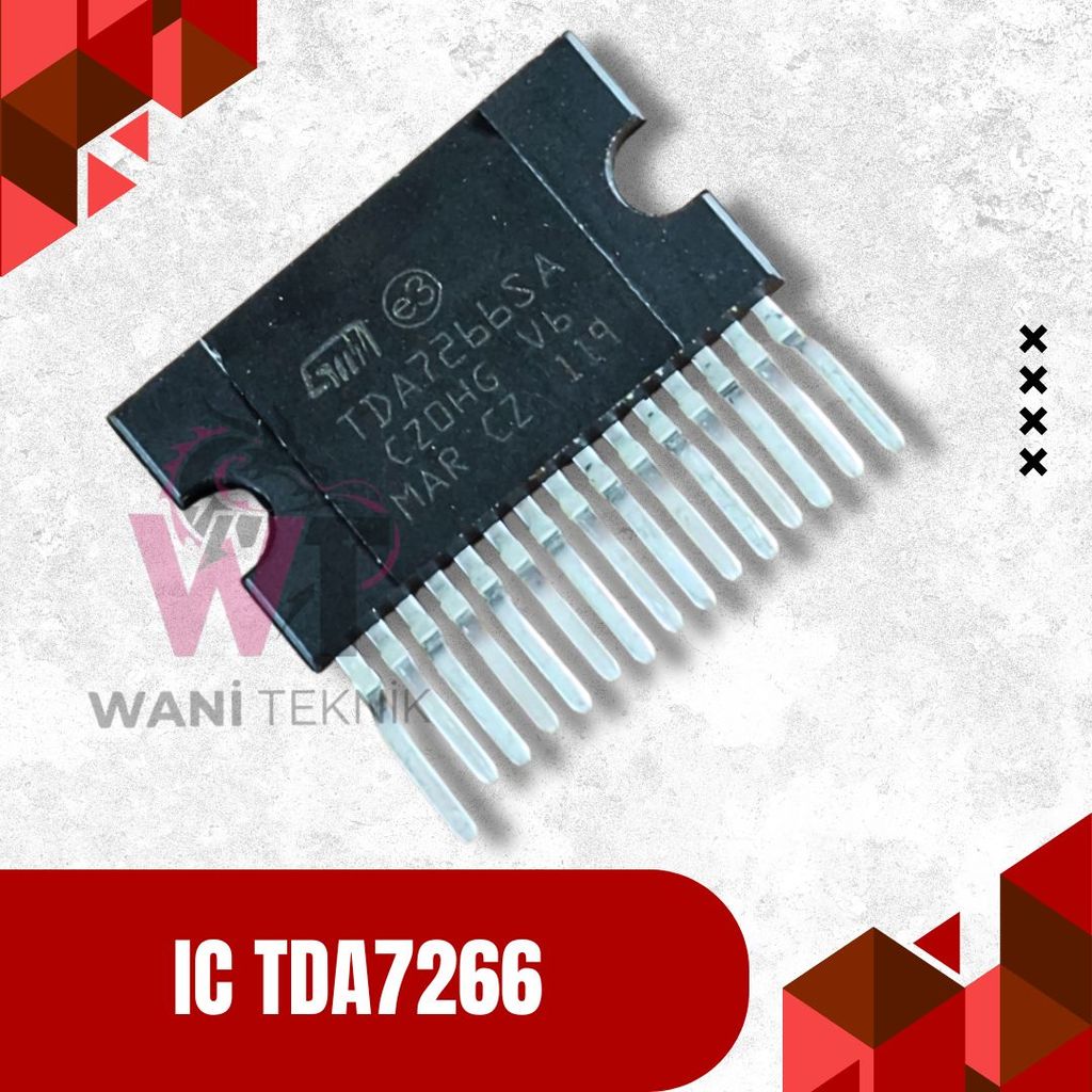 IC TDA7266 TDA 7266 Audio Power Amplifier Stereo BTL Car Portable Kualitas Terbaik