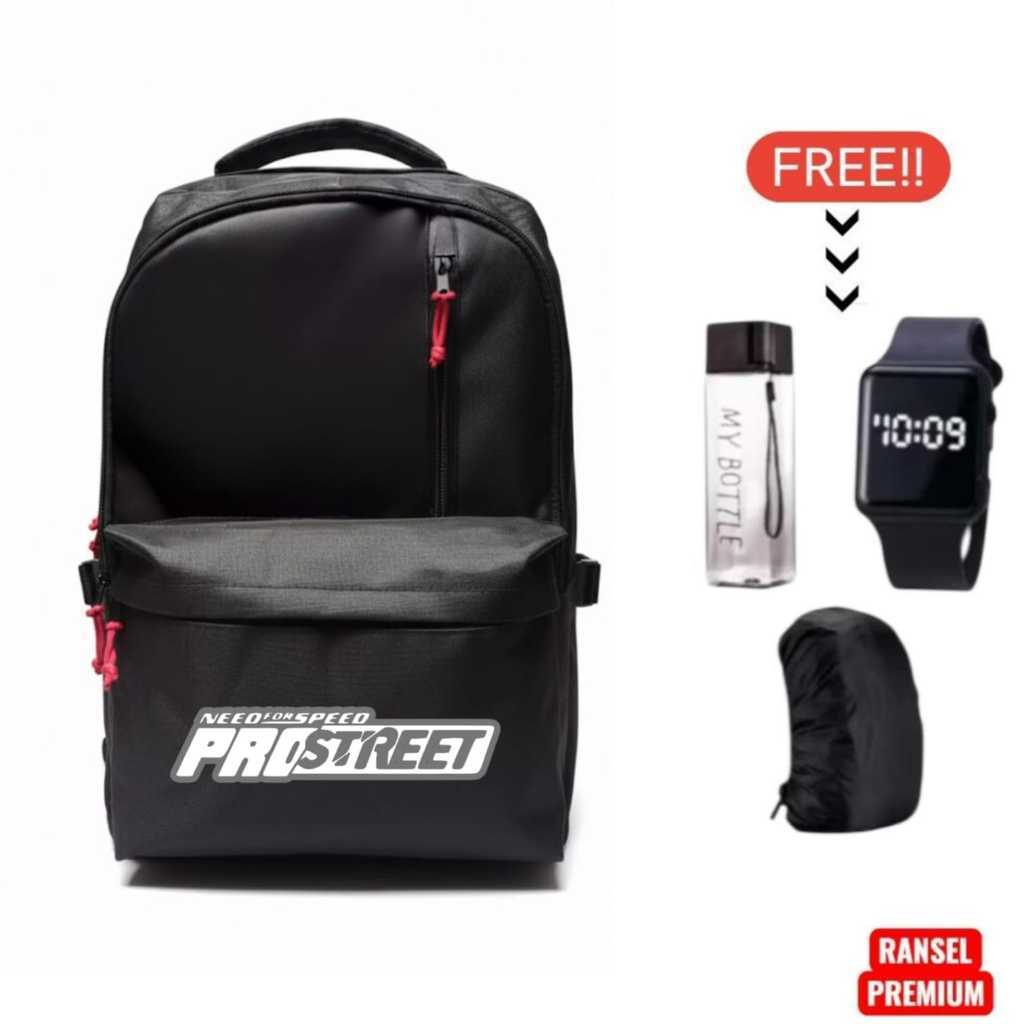 Tas Distro Laki Laki Model Prostreet NFS Text 2026 Ransel Premium Anak Sekolah Kuliah Kerja