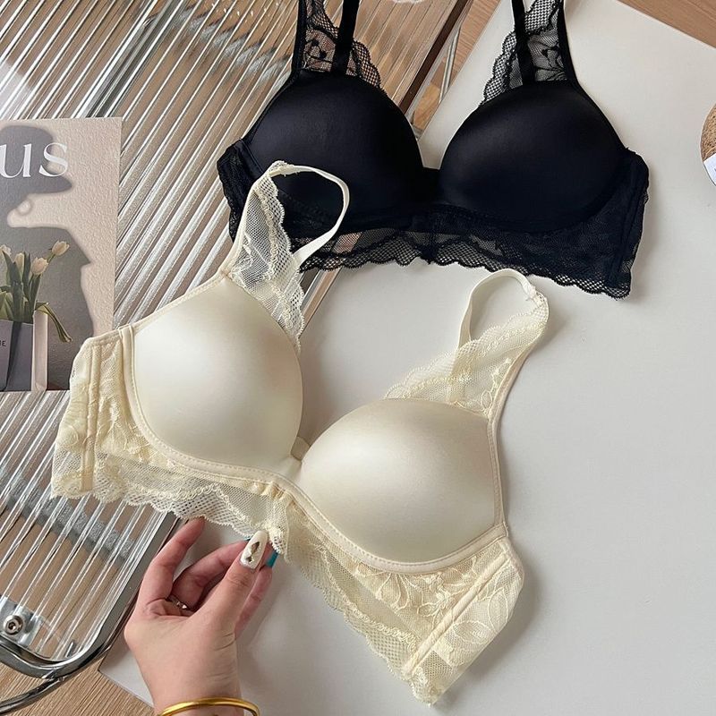 LadyAllure COD Bra Lace Mulus Tanpa Bekas - Side Cover Kuat & Push Up Alami, Untuk Tampil Seksi